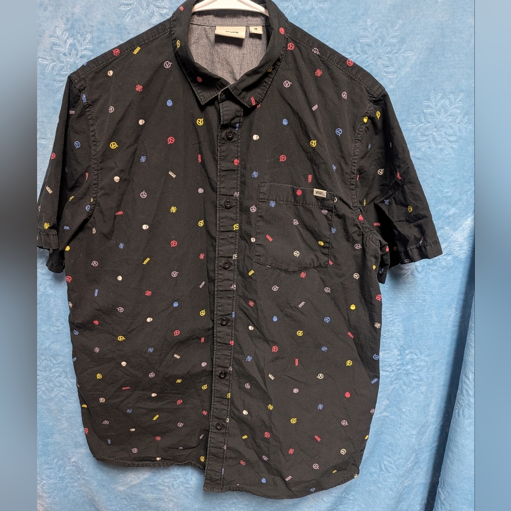 Vans Off The Wall All-Over Print Short Sleeve Button-Down SHIRT